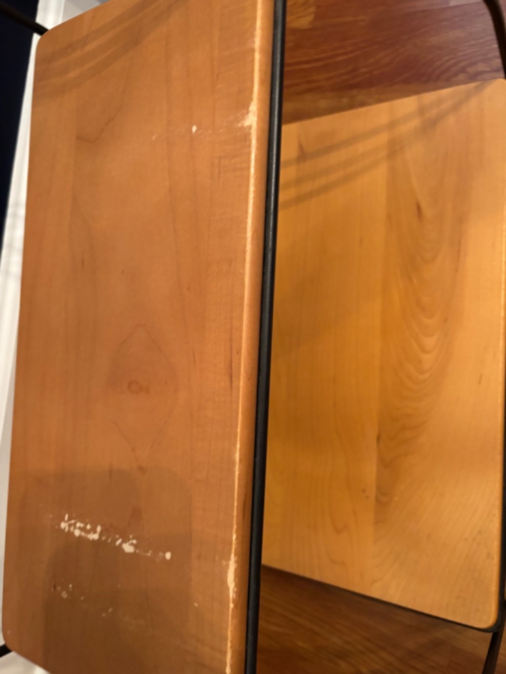 Longaberger Iron Rack with wood shelves - Picture 2 of 2